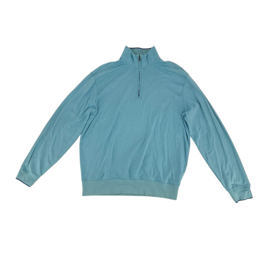 Jack Nicklaus Blue 1/4 Zip Collared Pullover Sweatshirt Size Large Men’s